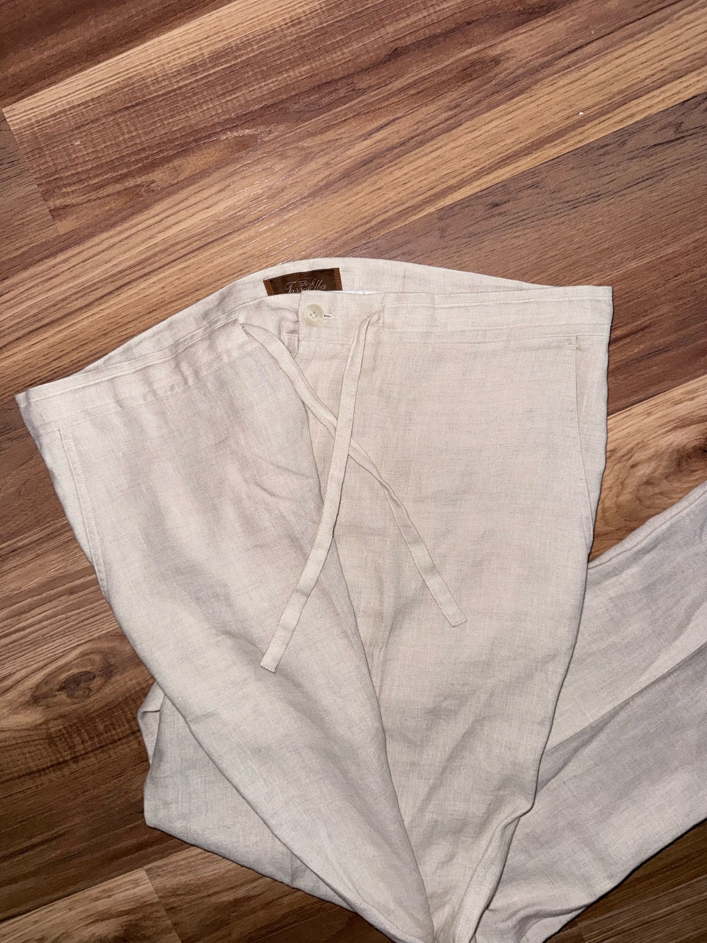 Tasso Elba Men’s Linen Drawstring Pants Beach Resort Wear